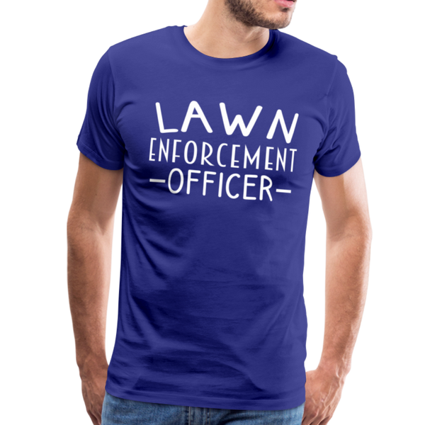 Lawn Enforcement Officer Funny Dad Joke Shirt Men's Premium T-Shirt - royal blue