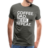 Coffee. Dad. Beer, Repeat. Funny Men's Premium T-Shirt - asphalt gray