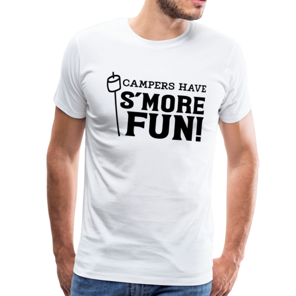 Camper's Have S'More Fun! Funny Camping Men's Premium T-Shirt - white