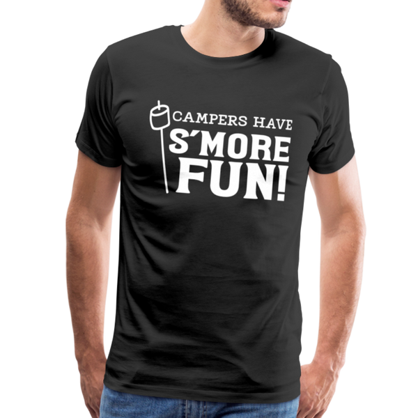 Camper's Have S'More Fun! Funny Camping Men's Premium T-Shirt - black