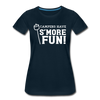 Camper's Have S'More Fun! Funny Camping Women’s Premium T-Shirt - deep navy