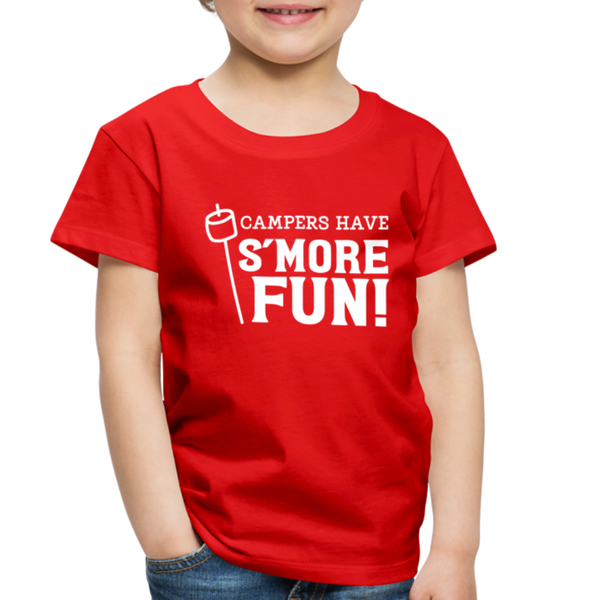 Camper's Have S'More Fun! Funny Camping Toddler Premium T-Shirt - red