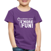 Camper's Have S'More Fun! Funny Camping Toddler Premium T-Shirt - purple