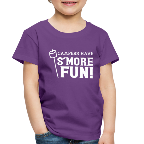 Camper's Have S'More Fun! Funny Camping Toddler Premium T-Shirt - purple