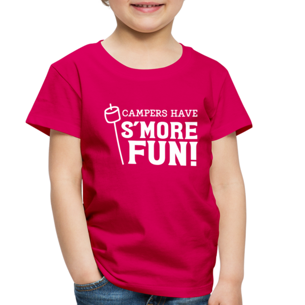 Camper's Have S'More Fun! Funny Camping Toddler Premium T-Shirt - dark pink
