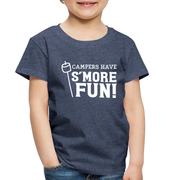 Camper's Have S'More Fun! Funny Camping Toddler Premium T-Shirt - heather blue