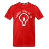 Physics Turns Me On Funny Geek Men's Premium T-Shirt - red
