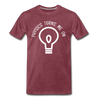Physics Turns Me On Funny Geek Men's Premium T-Shirt - heather burgundy