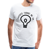 Physics Turns Me On Funny Geek Men's Premium T-Shirt - white