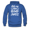 Ask Me About my Dad Jokes Funny Men's Hoodie - royal blue
