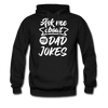 Ask Me About my Dad Jokes Funny Men's Hoodie - black
