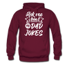 Ask Me About my Dad Jokes Funny Men's Hoodie - burgundy