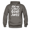 Ask Me About my Dad Jokes Funny Men's Hoodie - asphalt gray