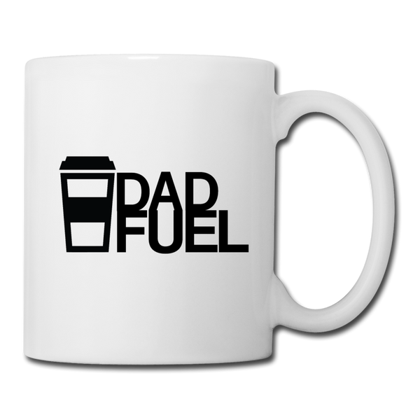 Dad Fuel Funny Coffee Coffee/Tea Mug - white