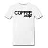 Funny Coffee ASAP! Men's Premium T-Shirt - white
