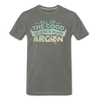 All of the Good Science Puns ARGON Nerd Men's Premium T-Shirt