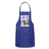 Body Built By Burgers Funny BBQ Adjustable Apron - royal blue