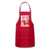 Body Built By Burgers Funny BBQ Adjustable Apron - red