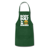 Body Built By Burgers Funny BBQ Adjustable Apron - forest green