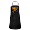 Lord of The Grill Funny Geek BBQ Artisan Apron - black/white
