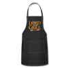 Lord of The Grill Funny Geek BBQ Adjustable Apron - black