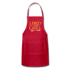 Lord of The Grill Funny Geek BBQ Adjustable Apron - red