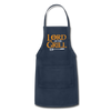 Lord of The Grill Funny Geek BBQ Adjustable Apron - navy