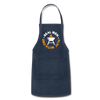 Real Men Play With Fire Funny BBQ Adjustable Apron - navy