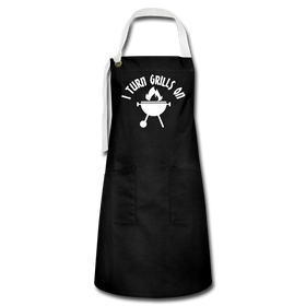 I Turn Grills On Funny BBQ Artisan Apron