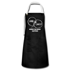 Funny Dad Jokes Venn Diagram Father's Day Artisan Apron