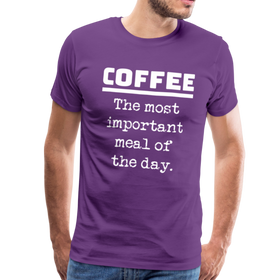 Coffee The Most Important Meal of the Day Funny Men's Premium T-Shirt