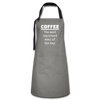 Coffee The Most Important Meal of the Day Funny Artisan Apron - gray/black