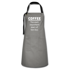 Coffee The Most Important Meal of the Day Funny Artisan Apron