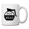 Pot Head Funny Coffee Coffee/Tea Mug - white