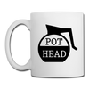 Pot Head Funny Coffee Coffee/Tea Mug - white