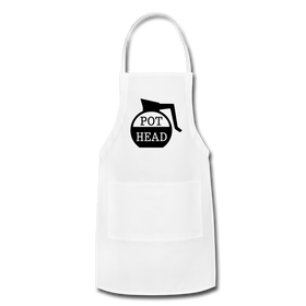 Pot Head Funny Coffee Adjustable Apron