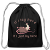 If I Lay Here If I Just Lay Here Opossum Cotton Drawstring Bag