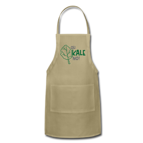 Oh Kale No! Funny Food Pun Adjustable Apron