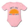Isn't Life SpecTacolar?!? Funny Taco Food Pun Organic Short Sleeve Baby Bodysuit