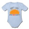 Isn't Life SpecTacolar?!? Funny Taco Food Pun Organic Short Sleeve Baby Bodysuit - sky