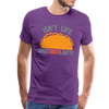 Isn't Life SpecTacolar?!? Funny Taco Food Pun Men's Premium T-Shirt - purple