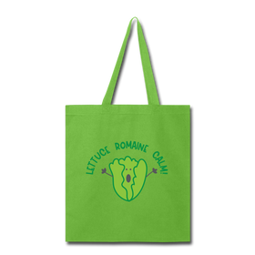 Lettuce Romaine Calm! Salad Food Pun Tote Bag