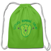 Lettuce Romaine Calm! Salad Food Pun Cotton Drawstring Bag