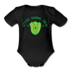 Lettuce Romaine Calm! Salad Food Pun Organic Short Sleeve Baby Bodysuit