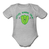 Lettuce Romaine Calm! Salad Food Pun Organic Short Sleeve Baby Bodysuit