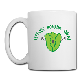 Lettuce Romaine Calm! Salad Food Pun Coffee/Tea Mug