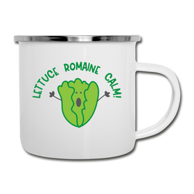 Lettuce Romaine Calm! Salad Food Pun Camper Mug