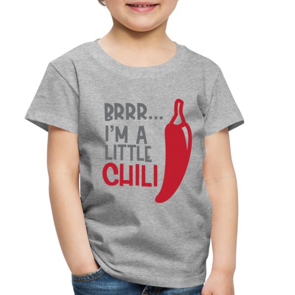 Brrr...I'm a Little Chili Food Pun Toddler Premium T-Shirt - heather gray