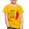 Brrr...I'm a Little Chili Food Pun Toddler Premium T-Shirt - sun yellow