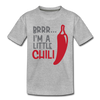 Brrr...I'm a Little Chili Food Pun Kids' Premium T-Shirt - heather gray